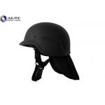 Light Weight Advanced Combat Helmet Black Ear Backneck Protection for sale
