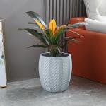 Chic Fiber Clay Planter Elevate Your Plant Display with Minimalist Design