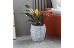 China Chic Fiber Clay Planter Elevate Your Plant Display with Minimalist Design supplier