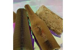 China Custom Eco Friendly Kraft Honeycomb Paper Sleeves Bottle Covers Cushioning Protective supplier
