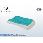 Flat Breath Contour Cooling Memory Foam Pillow Gel 80D Medium Soft 50×30×7 CM for sale