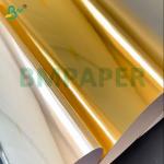 Metallic Gold Cardstock Paper 250gsm 92lb Mirror Finish Surface for sale