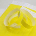 Swimming Pool Waterproof Paper Wristband with Barcode and Full Color Printing for sale