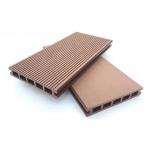 140mm x 25mm Brown Weather Resistant Wood - Plastic Composite Decking for All Seasons for sale