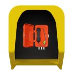 Wall Mounted Colorfully Acoustic Phone Booth , Noise Reduction Telephone for sale