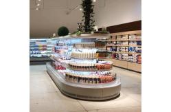 China Semi High Multideck Open Display Chiller With 3 Layers Adjustable Shelving supplier
