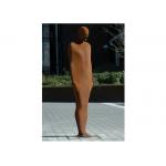 Outdoor Abstract Man Corten Steel Sculpture Landscape Life Size Modern Style for sale