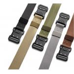 Men's Tactical Belt Outdoor Nylon Woven Workwear Belt With Alloy Buckle for sale