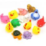 Floating Baby Rubber Bath Toys Animal Shape 12 Pcs Harmless Gifts For Children for sale