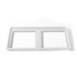 3.2mm White Frame Refrigerator Crisper Drawer Glass Cover for sale