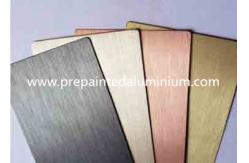 China Brushed Anodized 3003 Aluminium Plain Sheet For Switch On / Off Panel supplier