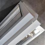 Customized House UPVC Hopper Window For Toilet Basement Ventilation