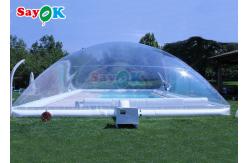 China Custom Swimming Pool Cover Transparent Inflatable Pool Tent Winter Swimming Pool Bubble Tent supplier