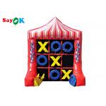 Inflatable Games For Adults 2x1.5x2.4m Portable 4 Spot Tic Tac Toe Inflatable Sport Games for sale
