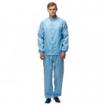Anti Static ESD Work Suit 98% Polyester 2% Carbon Clean Room Clothes