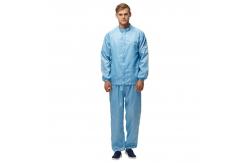 China Anti Static ESD Work Suit 98% Polyester 2% Carbon Clean Room Clothes supplier