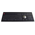 108 Keys Durable Flat Industrial Membrane Keyboard With Laser Trackball