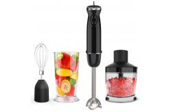 China Powerful DC Motor Hand Blender , Stainless steel Black Stick Blender 400W supplier