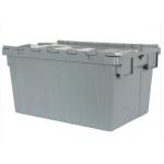Virgin PP Standard Logistic Plastic Shipping Totes Gray Color for sale