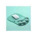 Portable Recycled Pink Paw Mouse Pad , Nonslip Mousepad With Wrist Support