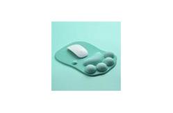 China Portable Recycled Pink Paw Mouse Pad , Nonslip Mousepad With Wrist Support supplier