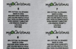 China Nontoxic Printable  Heat Transfer Garment Labels Washable Oem Designs supplier