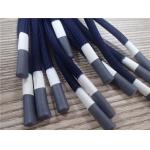 Round Non Elastic Polyester Rope Grey And White Coating For Clothes