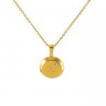 Modern Luxury Design Jewellery 18*18MM 18K Gold Plated Stainless Letter Pendants With Zircon for sale