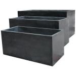 Fibre Clay Rectangular Planters Frost Resistant For Outdoor Gardens for sale