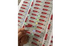 China Semaglutide 1mg Small Vial Labels 5x2cm Hologram Laser Effect 2ml 3ml Vial Labels supplier