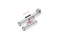 China High Performance Vertical Slide Clip , Metal Slide Clips Aluminum Material supplier