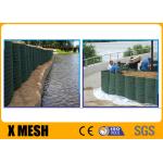Galvanized Wire Welded Hesco Bastion Wall With Green Geotextile For Defence Wall Flood for sale