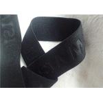 High Frequency Jacquard Elastic Band Embossed Customized Logo For Garment