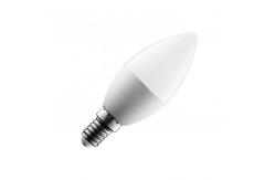 China Aluminum C37 Bright Led Candle Bulb With White Housing And Tail supplier