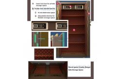 China Double Alarm Solid Movable Steel Safe Cabinet Door H1800mm For Security supplier
