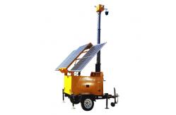 China Customizable Solar Camera Trailer Solar Security Camera Trailer With 6m Manual Mast supplier