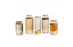 China 350ML 500ML Plastic Drinking Jar Pet Cans For Soft Drinking supplier