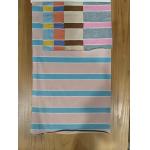 Breathable Durable Striped Material Fabric For T-Shirt for sale