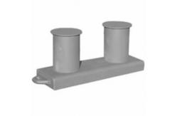 China Cast Iron Mooring Components Ship Double Bitts Marine Bollard supplier