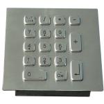 Customized metal keypad with electronic controller , 17 keys for cash machines ( ATM )