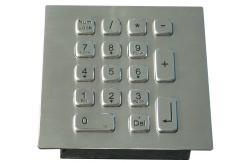 China Customized metal keypad with electronic controller , 17 keys for cash machines ( ATM ) supplier