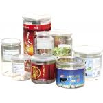 500ml ODM Labeling Clear Plastic Cylinder Food Grade Canned Tubes for sale