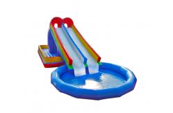 China Aldult  Outdoor Rental Inflatable Large Water Slides With Bouncy supplier