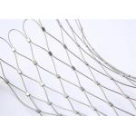 40mm Diamond Hole Ferriled Kind Wire Rope Cable Mesh For Hotel for sale