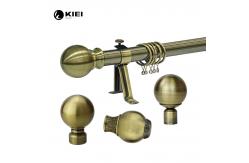 China Home Decor 28mm Metal Curtain Pole With Ball Finials supplier