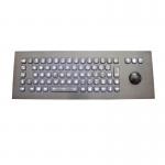 74 Keys Rugged Backlit Usb Keyboard With Optical Trackball Top Panel Mount Solution for sale