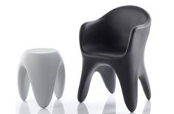 China Custom Color Stackable Lightweight Rotational Plastic Furniture supplier