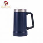 24oz Stainless Steel Tumbler With Handle , Double Wall Stainless Steel Beer Mug for sale