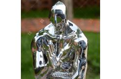 China Modern Stainless Steel Statue Mirror Polished Cast China Warrior Statues supplier