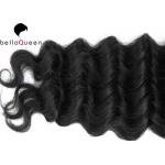 Deep Wave 1B Natural Black Hair Weave Mongolian Hair Extensions 100% Unprocessed